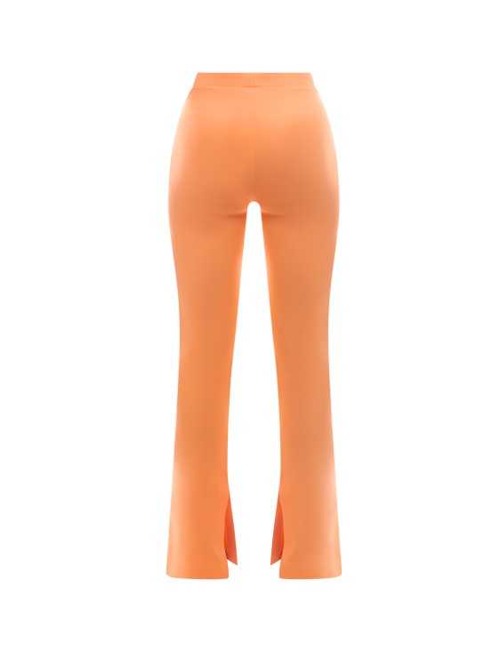 Shop Off-white Nylon Stretch Leggings In Orange