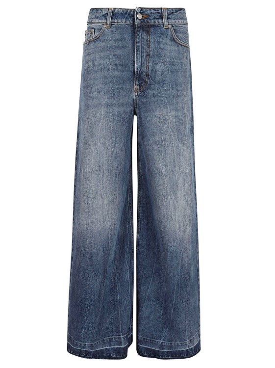 Stella Mccartney Organic Cotton Denim Jeans In Blue