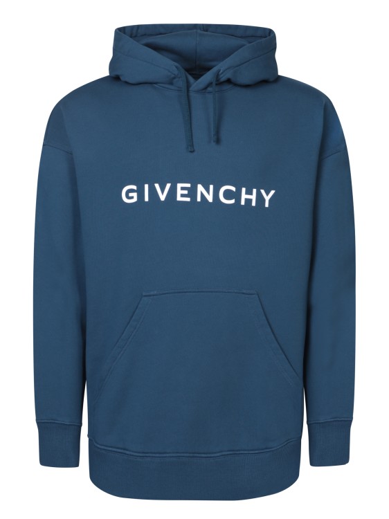 Shop Givenchy Archetype Blue Hoodie
