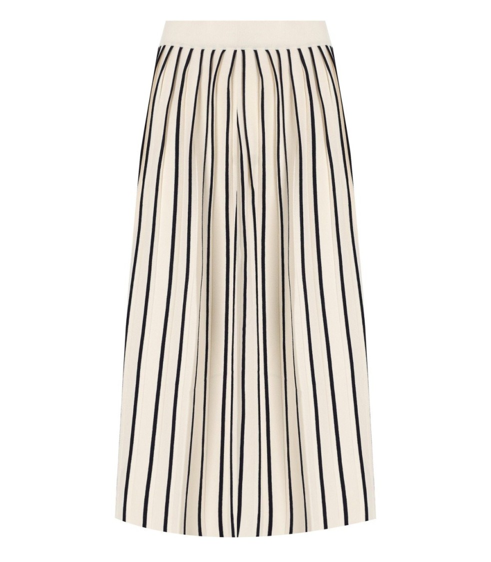 Max Mara Finanza Ecru Midi Rock In Neutrals