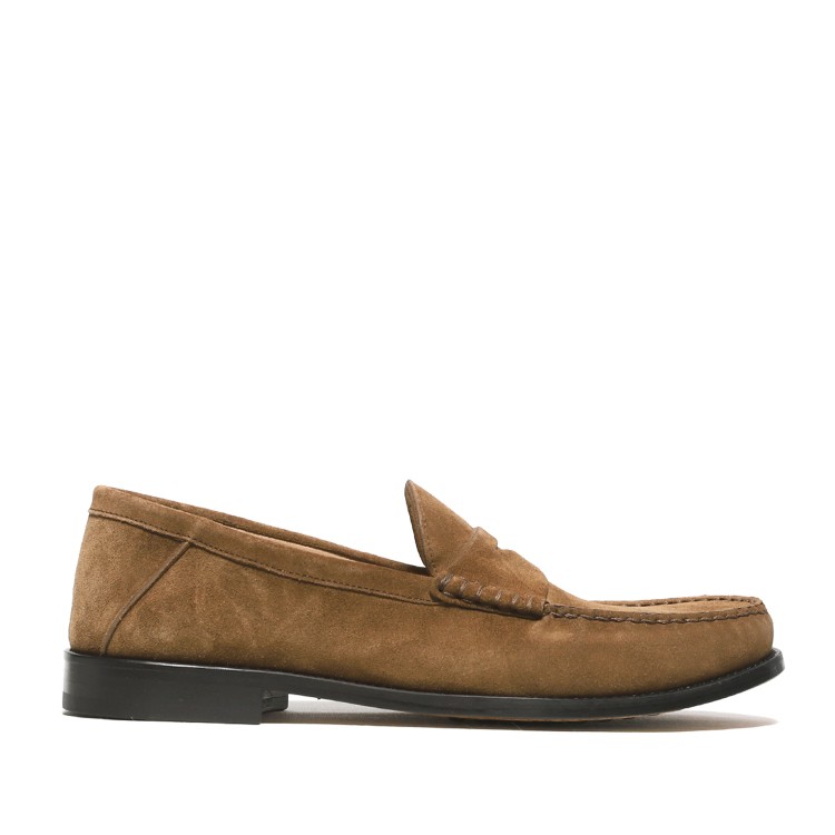 Rossano Bisconti Cigar Brown Soft Suede Moccasin