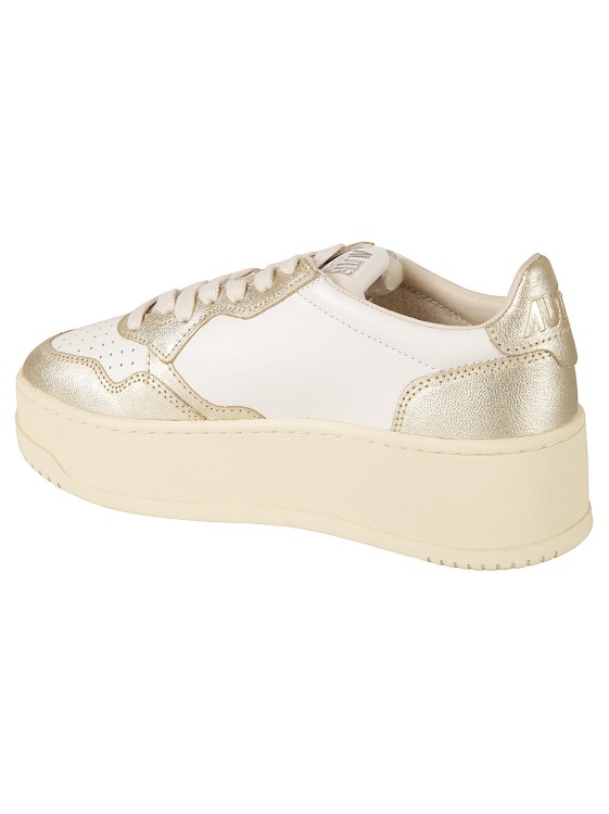 Shop Autry Medalist Platform Low Sneakers In White