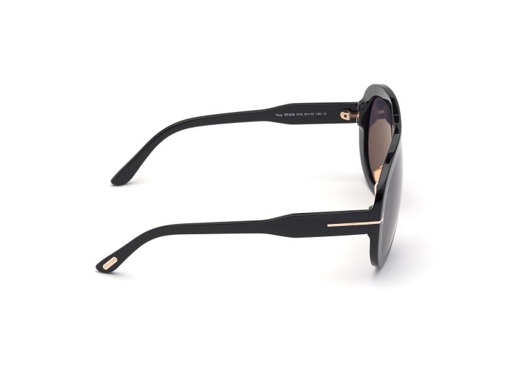 Shop Tom Ford Pilot Model Sunglasses In Black