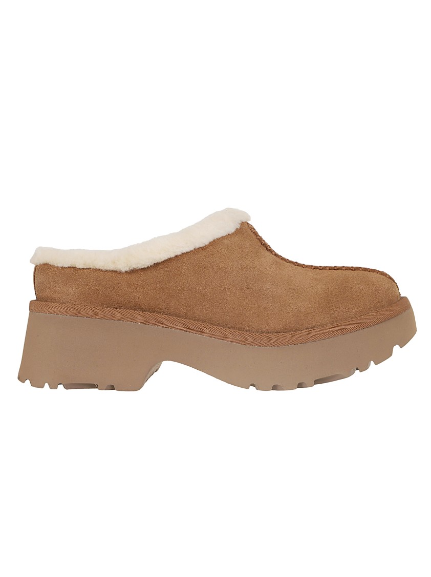 Ugg Woman New Heights Cozy Clog Shoes In Brown