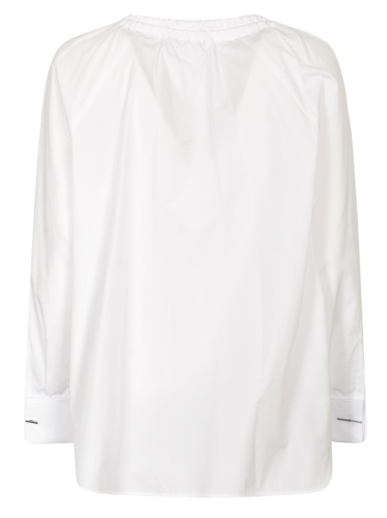 Shop Max Mara White Cotton Poplin Shirt