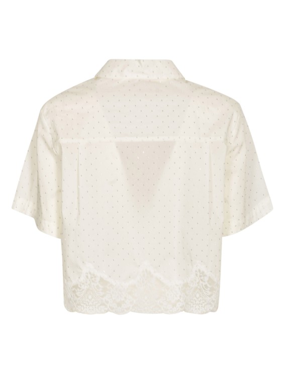 Shop Ermanno Firenze White Cotton Blend Shirts