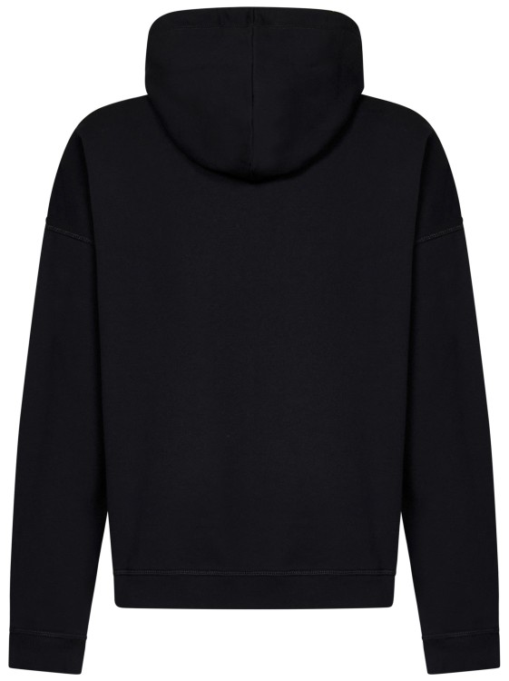 Shop Dsquared2 Relaxed Fit Cotton Hoodie In Black