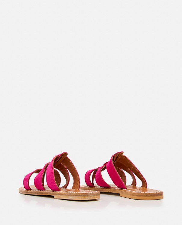 Shop Kjacques Dolon Leather Sandals In Pink