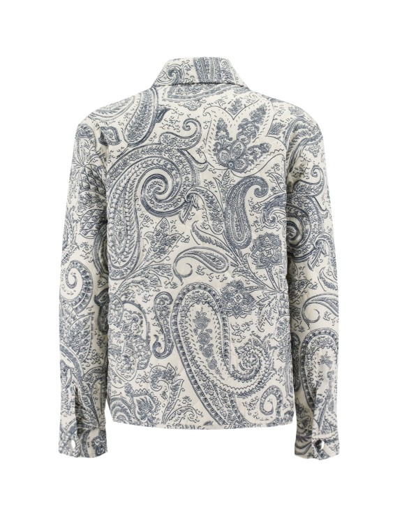 Shop Etro Blouson Style Jacket In Grey