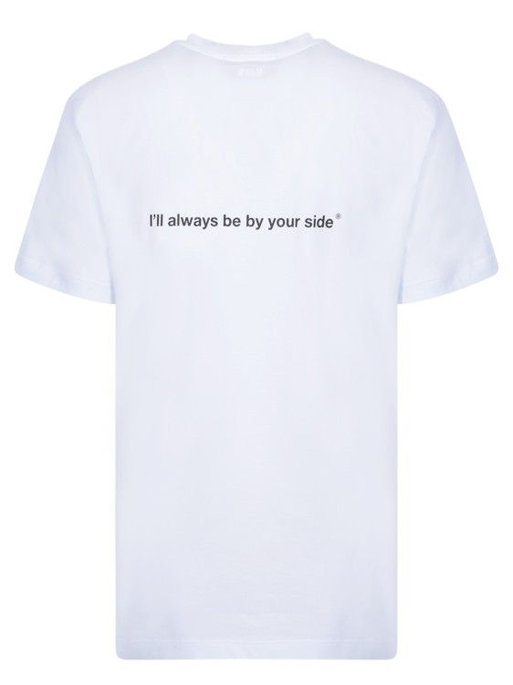 Shop Msgm Dog Print White T-shirt