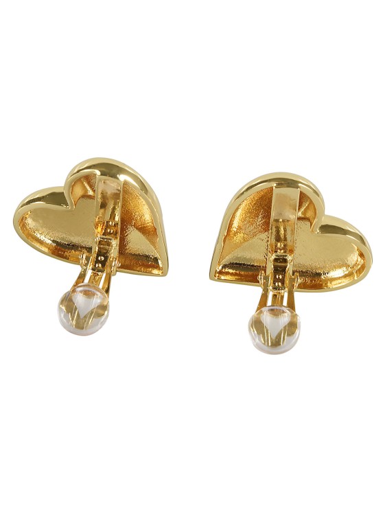 Shop Federica Tosi Love Clip Earrings In Gold