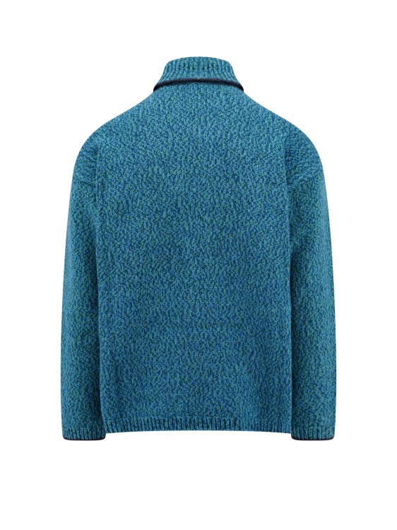 Shop Dolce & Gabbana Mélange Wool Blend Sweater In Blue