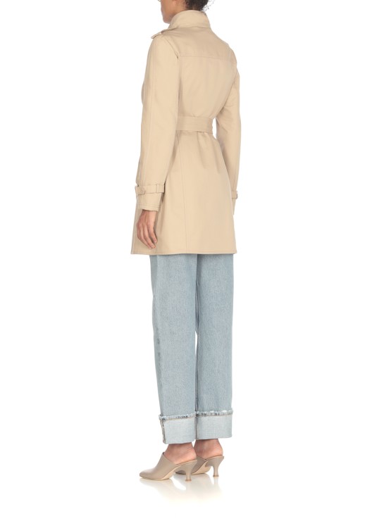 Shop Fay Cotton Trench Coat In Neutrals