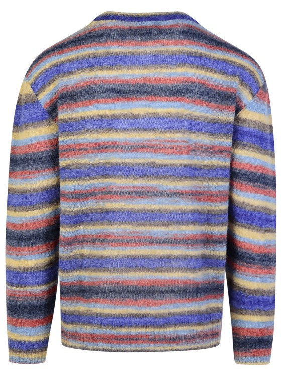 Shop Apc Bryce' Multicolor Mohair Blend Sweater In Grey