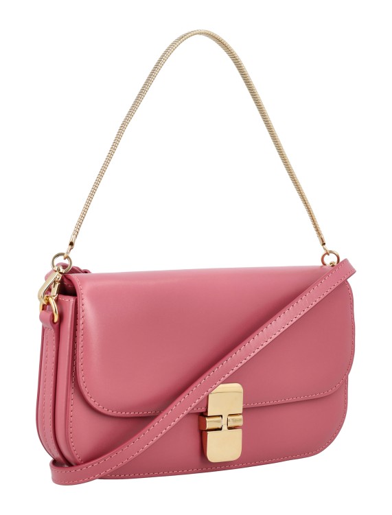 Shop Apc A.p.c. Clutch Grace With Chain In Pink