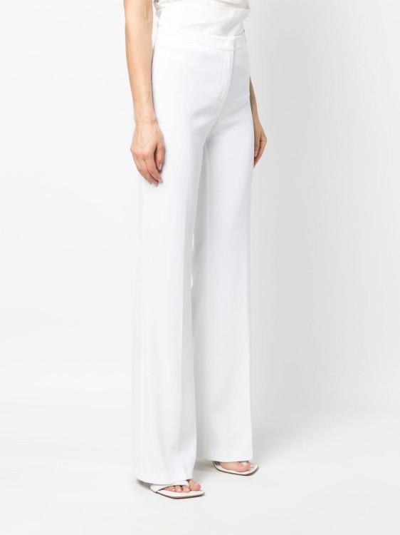 Shop Pinko White Flared Trousers