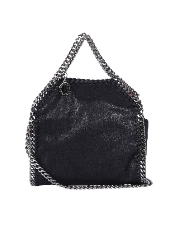 Stella Mccartney Falabella Faux Leather Shoulder Bag In Black