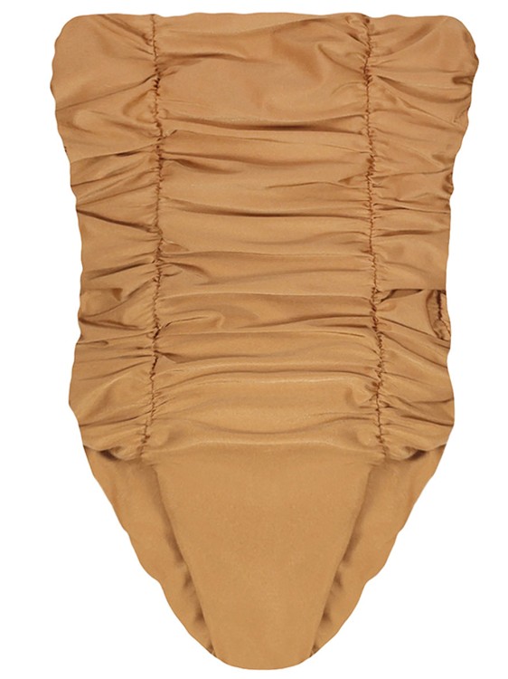 Shop Cheri' Nylon One-piece Swimsuit In Brown