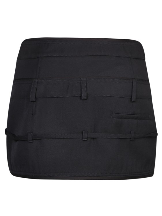 Shop Jacquemus Belted Mini Skirt In Black