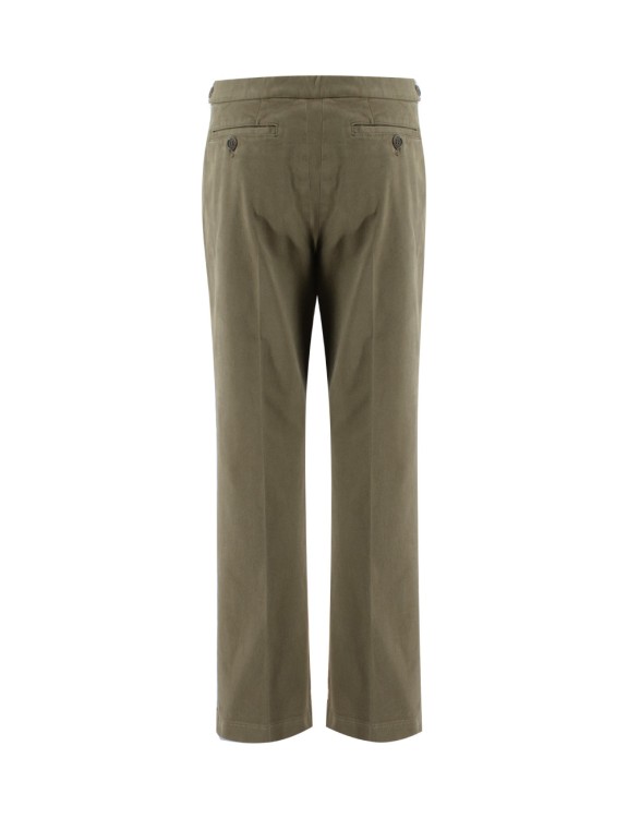 Shop Aspesi Military-colored Cotton Trousers In Green