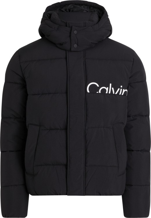 Calvin Klein Black Soft Curled Nylon Jacket