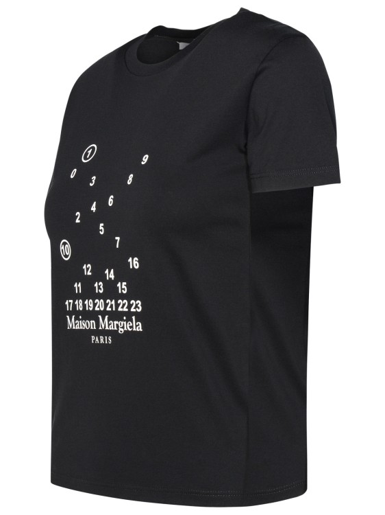 Shop Maison Margiela T-shirt Stampa In Black