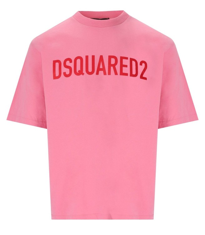 Shop Dsquared2 Pink Loose Fit T-shirt