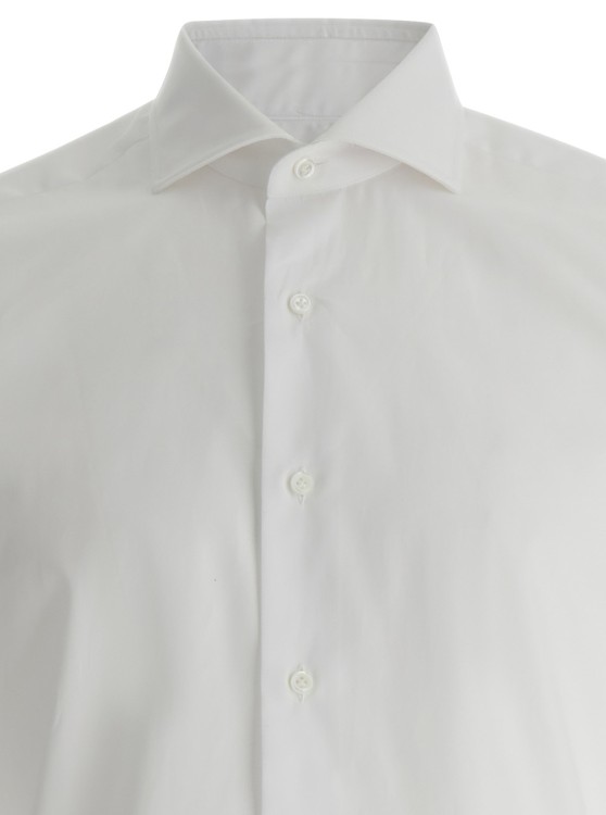 Shop Gaudenzi Super Slim Fit Shirt In White
