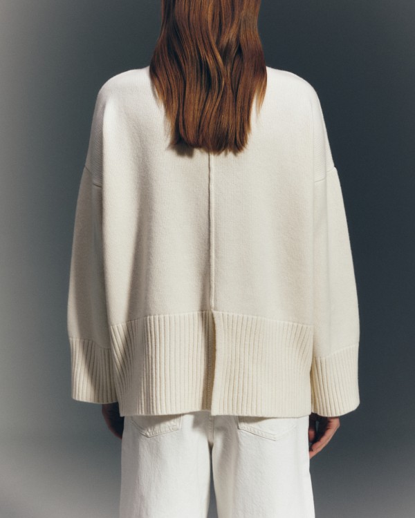 Shop Ether Vela Sweater In White