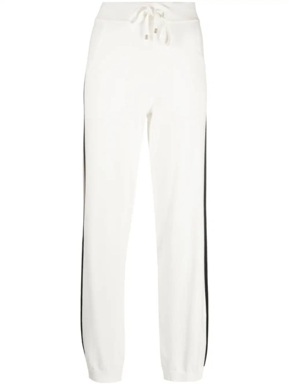 Shop Lorena Antoniazzi White Striped Pants