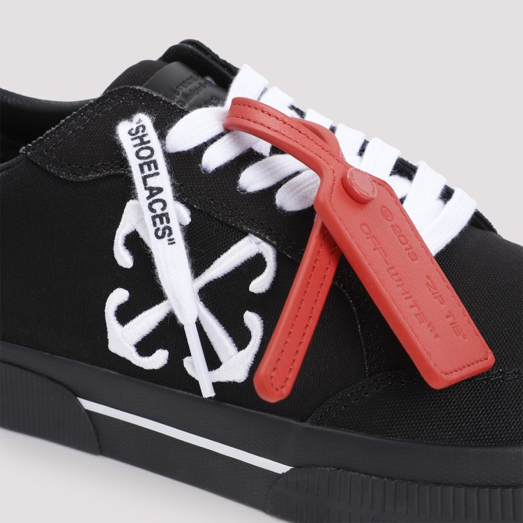 Shop Off-white Black Low Vulcanized Sneakers