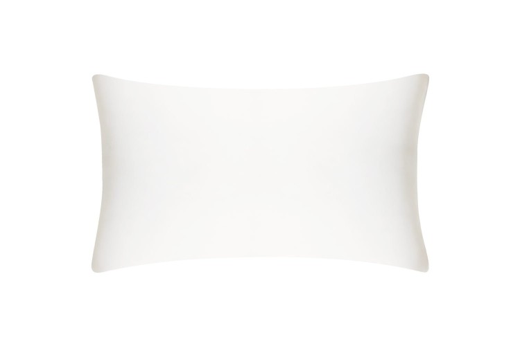 Mayfairsilk Ivory Finest Silk Boudoir Cushion Cover 30x50cm In White