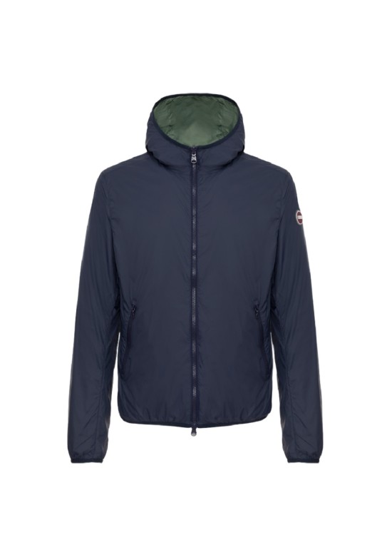 Shop Colmar Originals Reversible Jacket With Fixed Hood In Blue