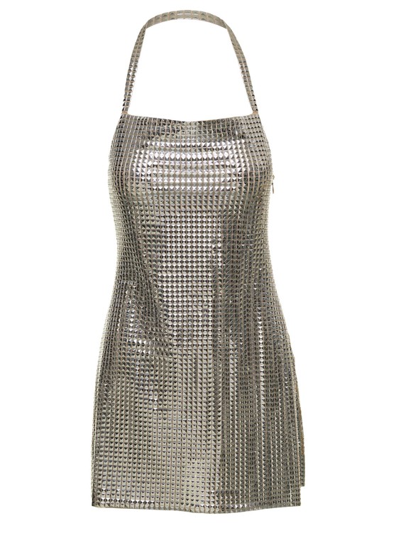 Shop Giuseppe Di Morabito Crystal-embellished Dress In Grey