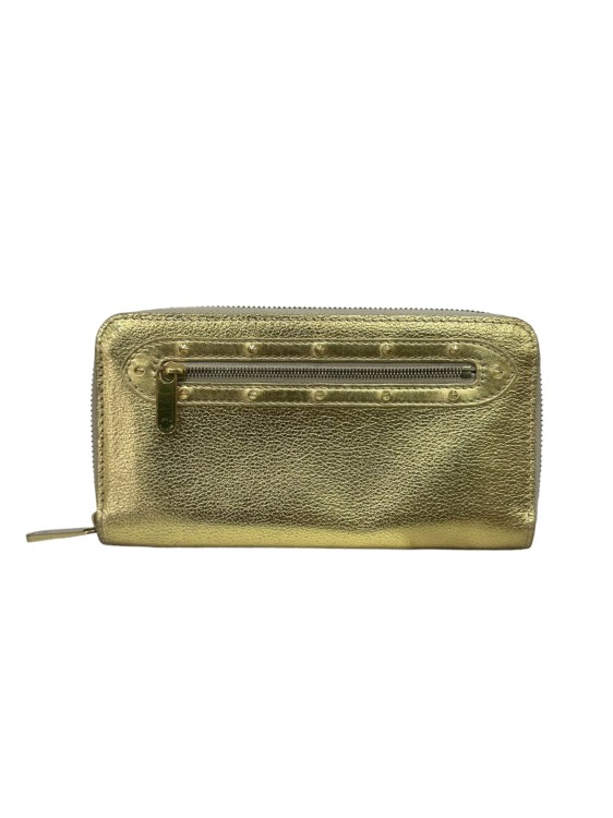 Pre-owned Louis Vuitton Gold Zippy Suhali Wallet