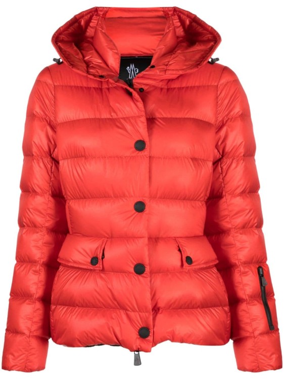 Moncler Puffer Jacket In Red