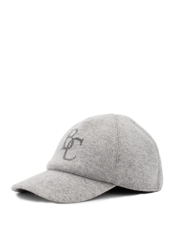 Shop Brunello Cucinelli Grey Cashmere Hat