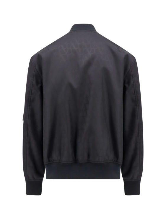 Shop Valentino Nylon Jacket With Toile Iconographe Print In Black