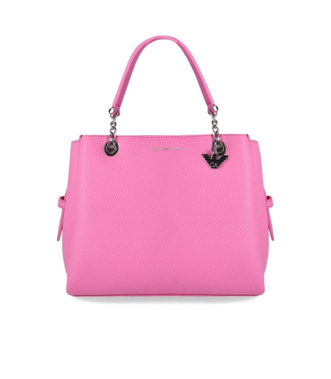Shop Emporio Armani Charm Pink Handbag