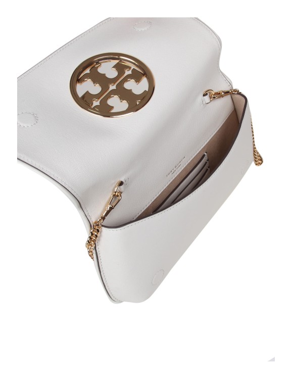Shop Tory Burch Reva Clutch In Ivory Leather In White