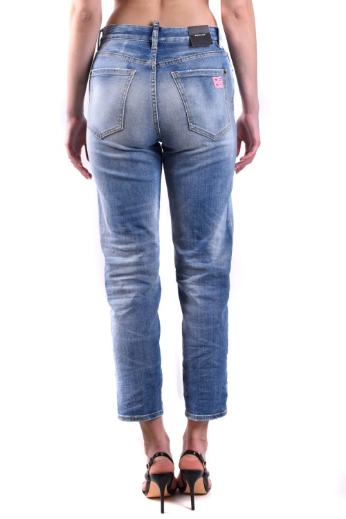 Dsquared2 Light Blue Cotton Jeans In Grey