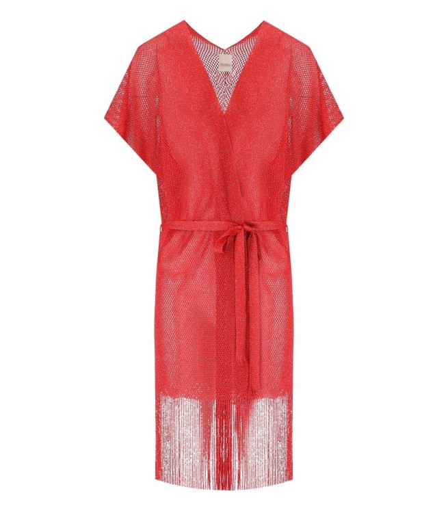 Shop Max Mara Beachwear Iacopo Red Kimono
