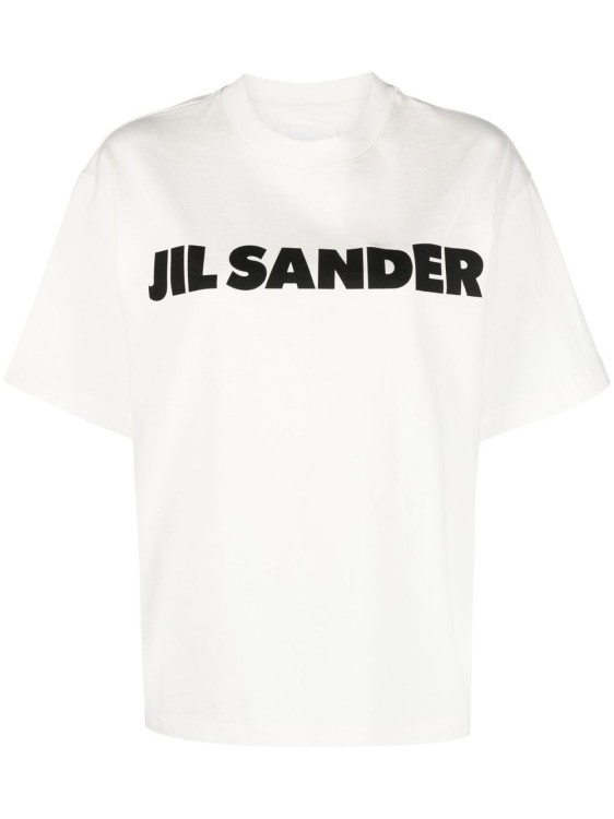 Shop Jil Sander Logo-print Detail T-shirt In White