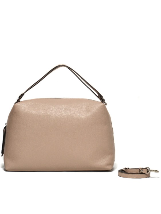 Gianni Chiarini Alifa Handbag In Sand Textured Leather In Neutrals