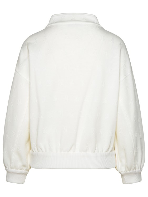 Shop Max Mara Gastone' Crop Jacket In White Cotton Blend