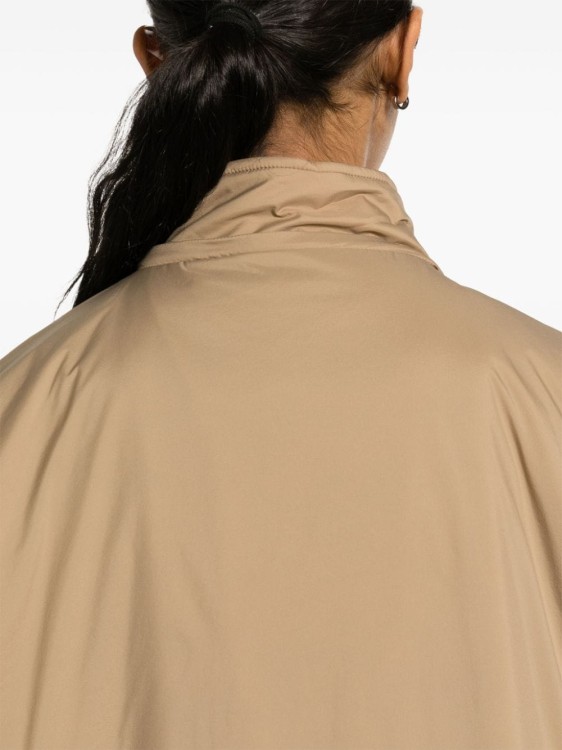 Herno Hooded Long Length Jacket With Adjustable Hood In Brown