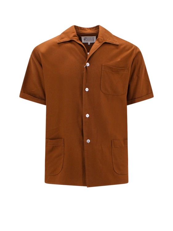 Maison Margiela Shirts Brown In Orange