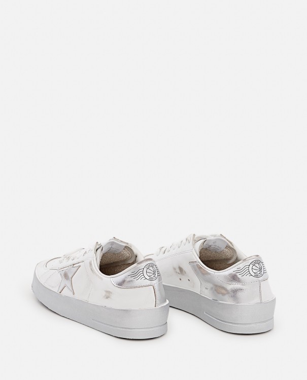 Shop Golden Goose White Front Lace-up Sneakers