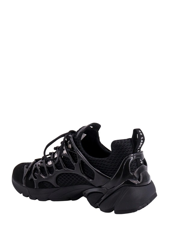 Shop 44 Label Group Mesh Sneakers With Embossed Rubber Detail In Black