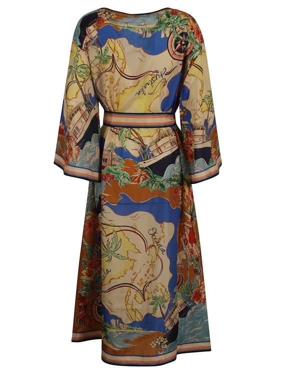 Shop Zimmermann Semi-sheer Printed Dress In Multicolor